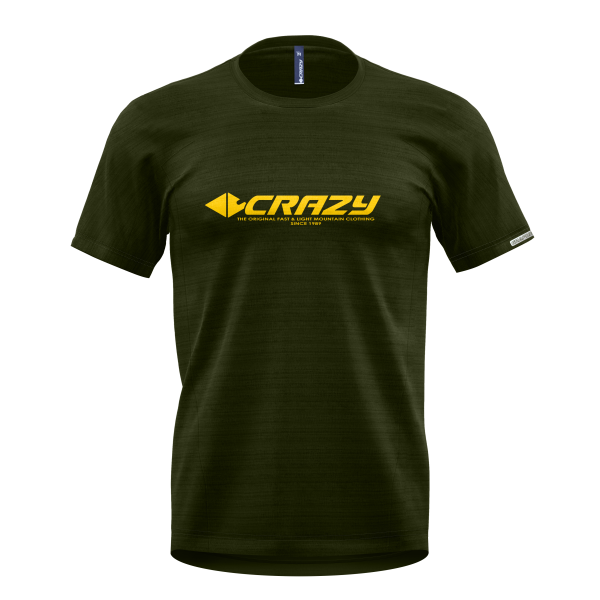 Crazy T-Shirt Logo Man Sulfur-Forest S21096023U