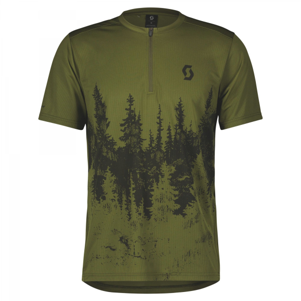 Scott Shirt M Trail Flow Zip fir green 403231