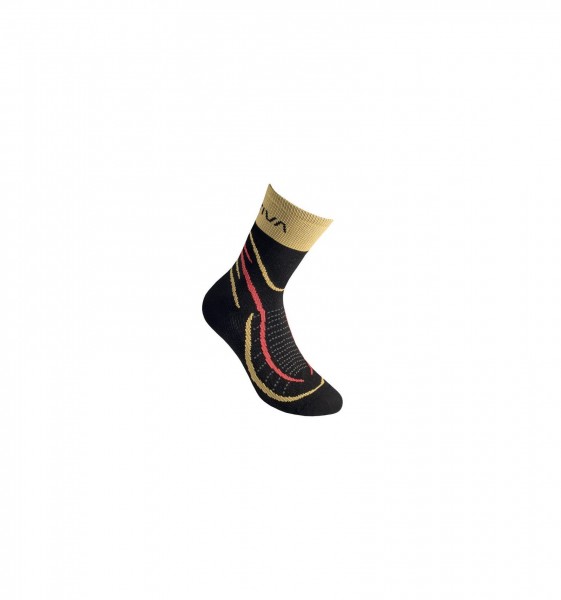 La Sportiva Sky Socks Black/Yellow 49O999100S